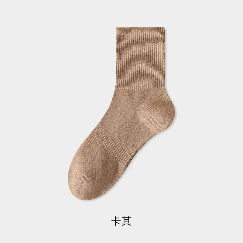 新疆棉袜子秋冬季男款纯棉防臭中筒袜秋款抗菌透气吸汗长筒袜男士|undefined