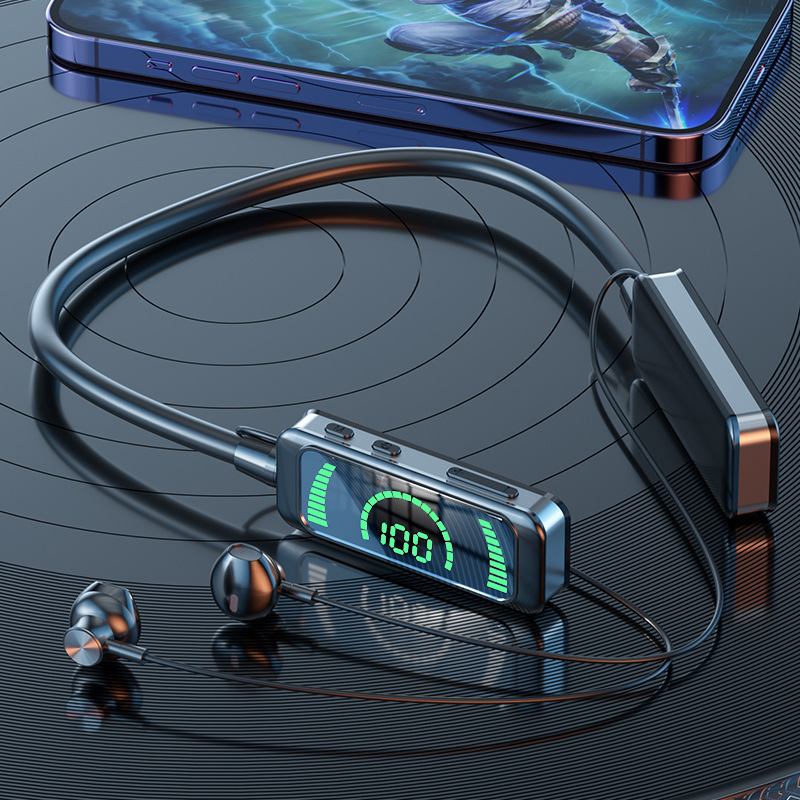 人気の X88 ミラー 2025 新しいワイヤレス Bluetooth ヘッドセットセミインイヤーハンギングネックスポーツ超長バッテリー寿命プライベートモデル|undefined