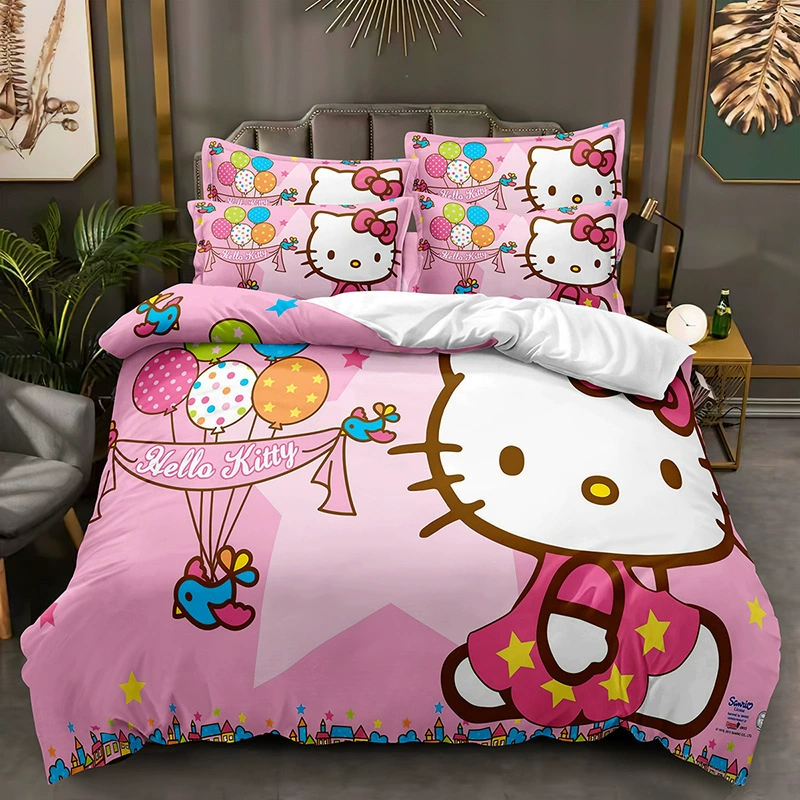 (Cross-border trading), hello kitty, set, bedspread, Amazon, 3 piece set
