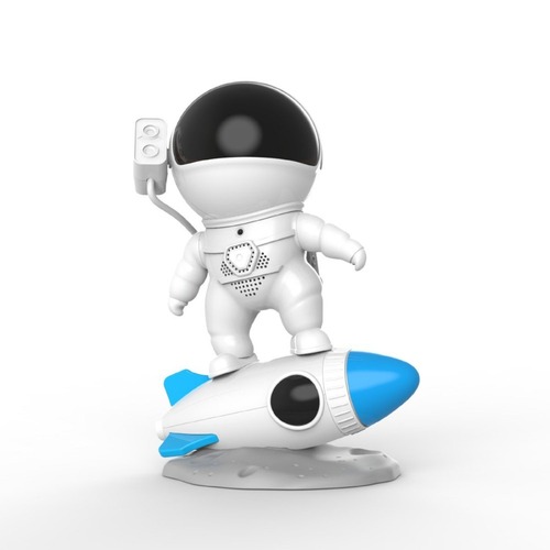 Rocket astronaut galaxy starry sky projection light bedroom ambiance light high-definition focus projection light gift night light