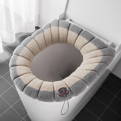 汎用トイレマット座布団ニット座布団は四季を通じてトイレカバーで家庭用保温弾力性を高めて座布団を厚くすることができる