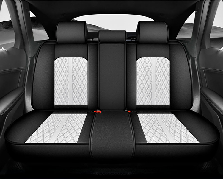 New Car Seat Cushion, All-Season, All-Inclusive, Breathable Linen Car Seat Cushion, Five-Seater Summer Seat Cover, Cooling Pad