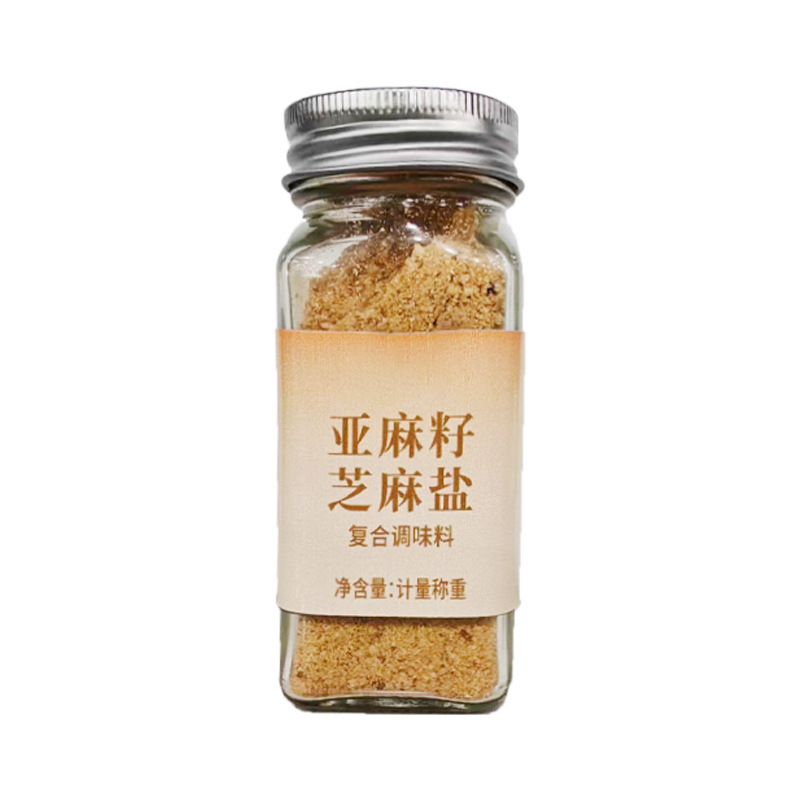 亚麻籽芝麻盐餐饮用烧烤烤肉撒料家用夹馍拌面料瓶装亚麻籽芝麻盐|undefined
