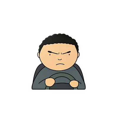 Battle Face, Funny Abstract Car Tail, Body sticker