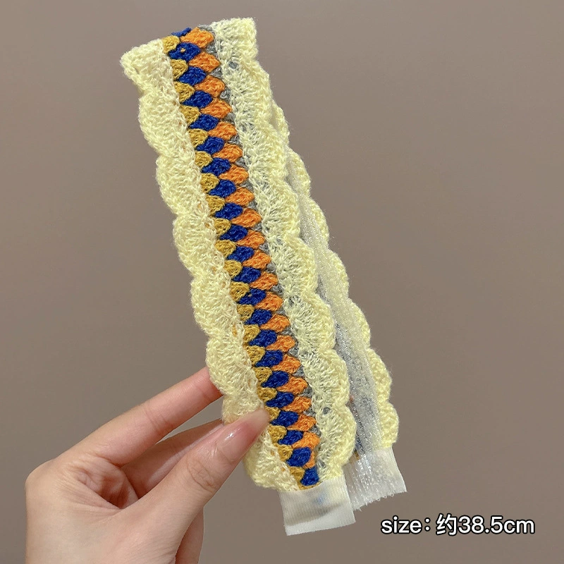 Вязаный детский ободок на запах Velcro?