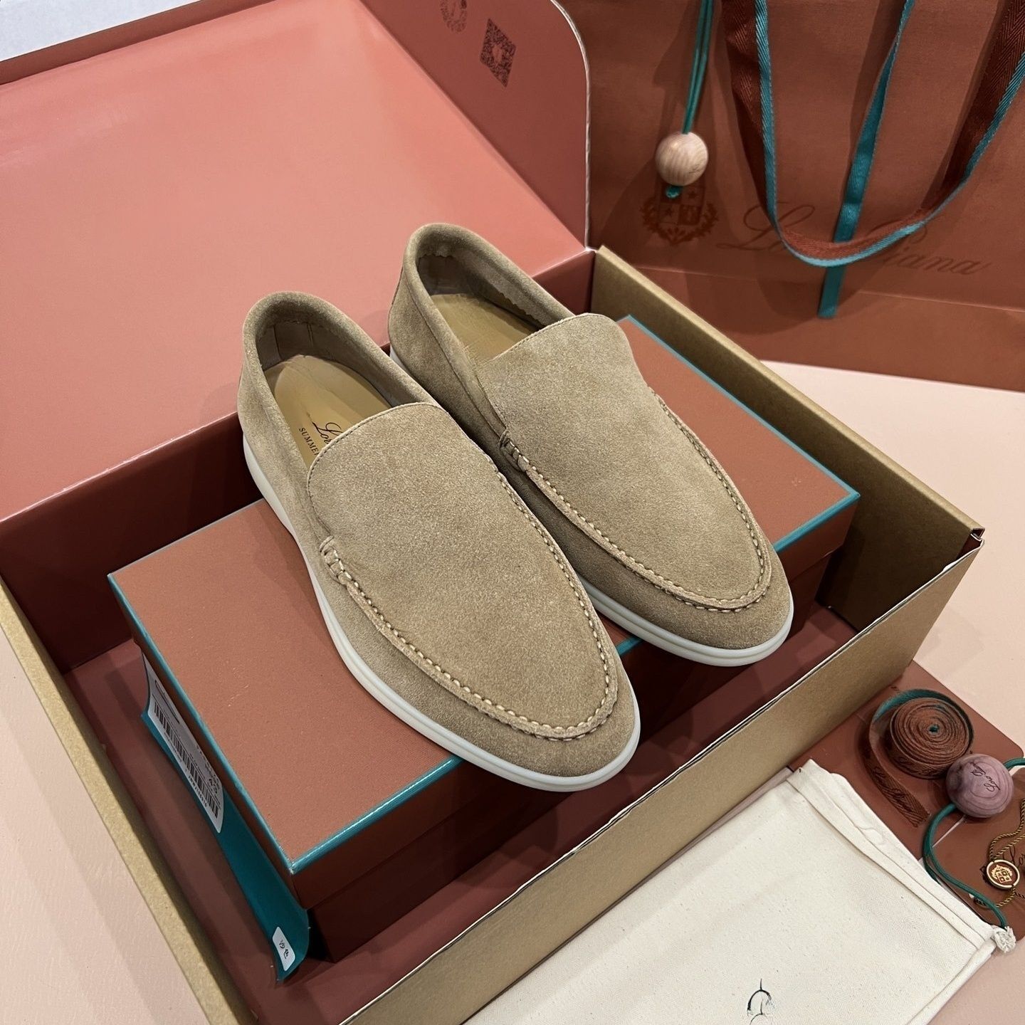 LP经典款男士麂皮绒面乐福鞋老钱风商务休闲鞋舒适平底一脚蹬男鞋