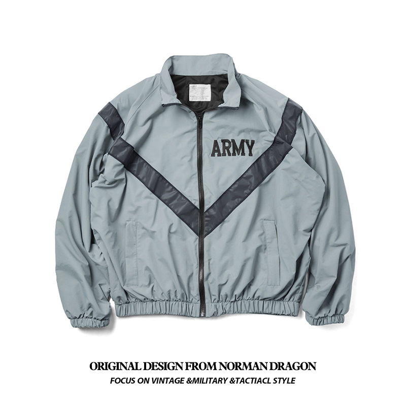 Norman Long American-Style Military Uniform Army Pilot Jacket Training Uniform Reflective Quick-Drying Jacket Men's Trendy Workwear