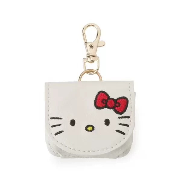 In-Stock Japanese-Style Kitty Coin Purse Cute Cartoon Embroidery Key Pouch Earphone Storage Bag Keychain Pendant Bag