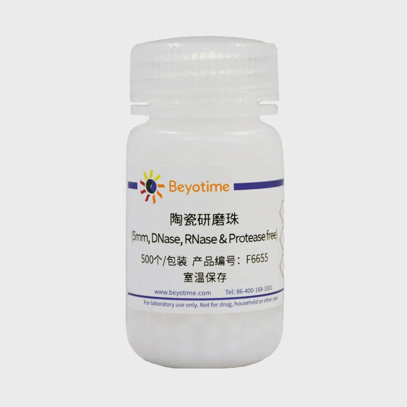 F6655 陶瓷研磨珠(5mm, DNase, RNase & Protease free500个/