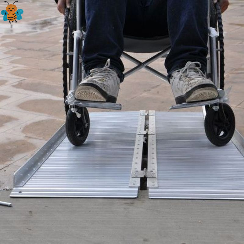 户外室内轮椅台阶楼梯斜坡坡道无障碍坡道板铝合金坡道斜坡板