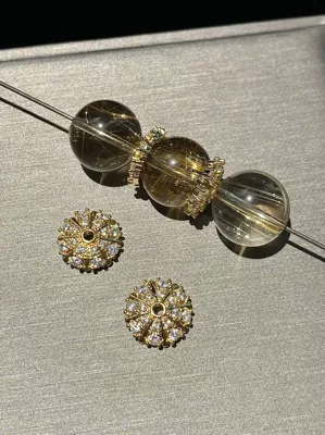 Necklace Bracelet Accessories, Zərgərlik ara hissələri - gold-12mm-one