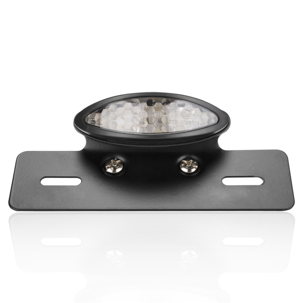 무광 블랙 번호판 홀더 | 투명 렌즈