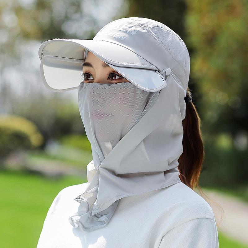 Nuevo sombrero solar de verano para mujeres sombrero solar al aire libre sombrero de lengua de arena para bicicletas eléctricas sombrero de sol estirable