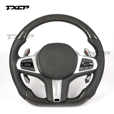 Suitable for BMW 1234567 Series X1X2X3X4X5X6X7M modification and upgrade to G chassis carbon fiber steering wheel (Steering wheel) - carbon-fiber-model