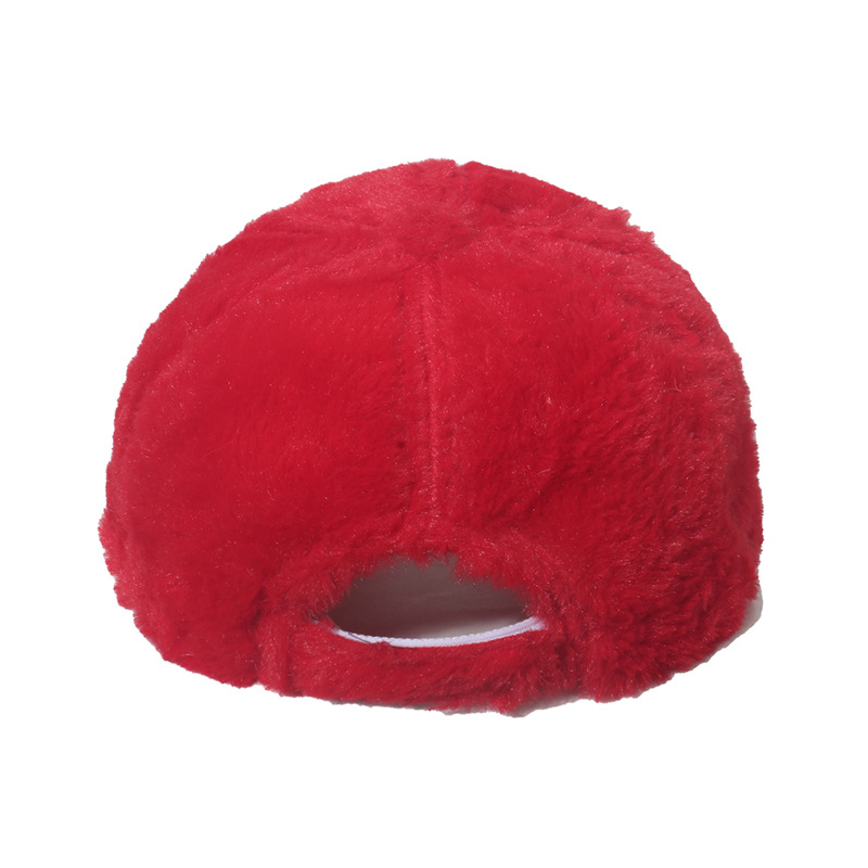 Mädchen Winter Baseball Cap Mit Hasenfell Warme Freizeitmütze_voghion.com