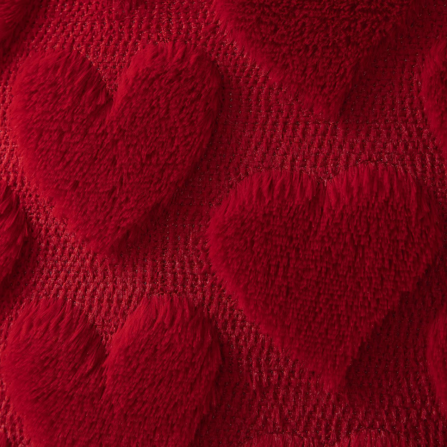Día de San Valentín transfronterizo peluche almohada cubierta amor bordado jacquard almohada de decoración festiva sofá sala de estar cubierta de cojín