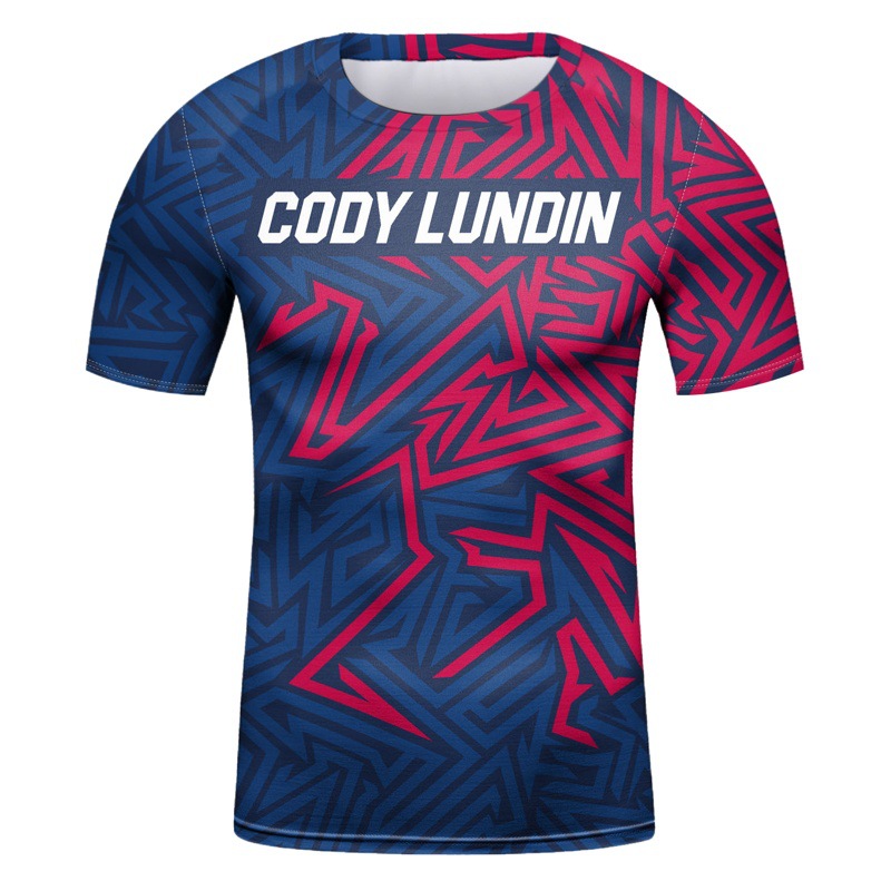 New boys' sports short sleeve outdoor running leisure sports football breathable quick-drying digital exquisite printing