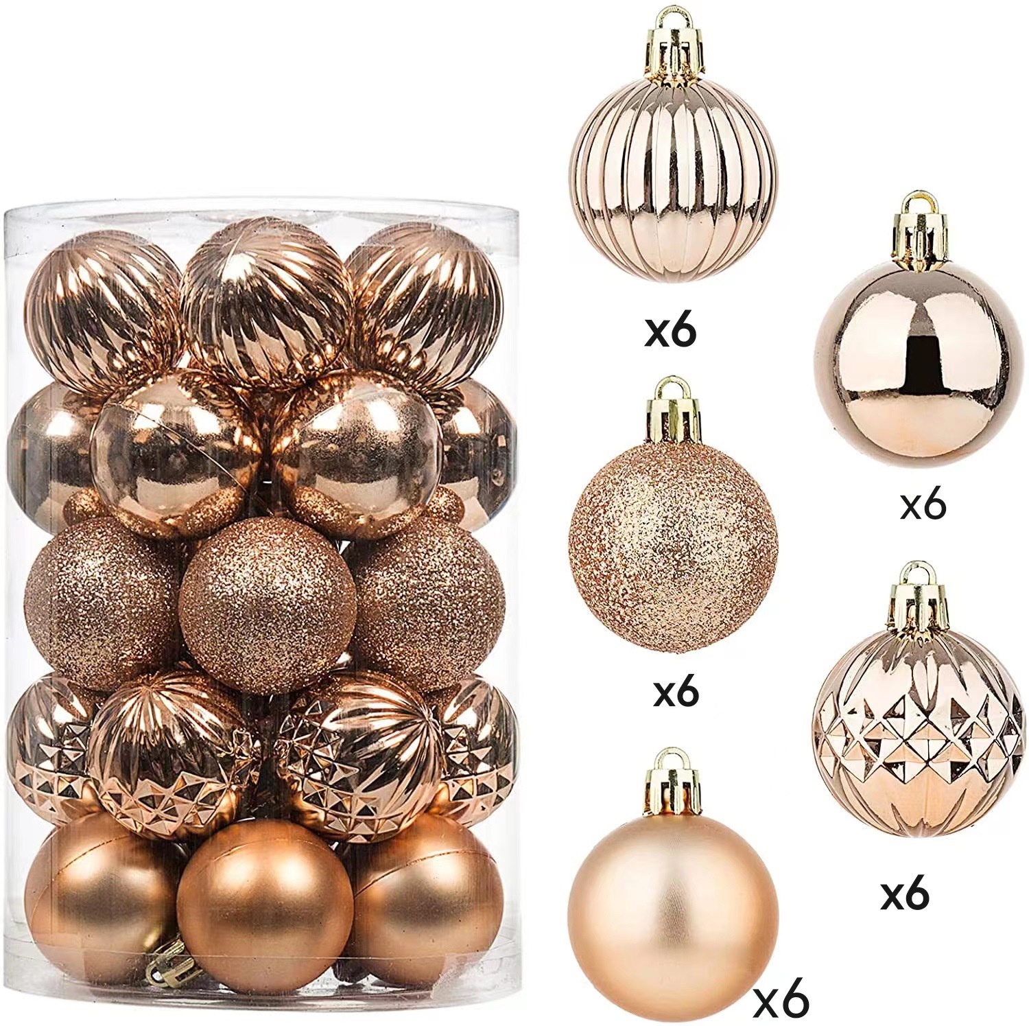 2024 nuevo transfronterizo para la decoración de Navidad colgante 30 caja de regalo de Navidad de color sólido