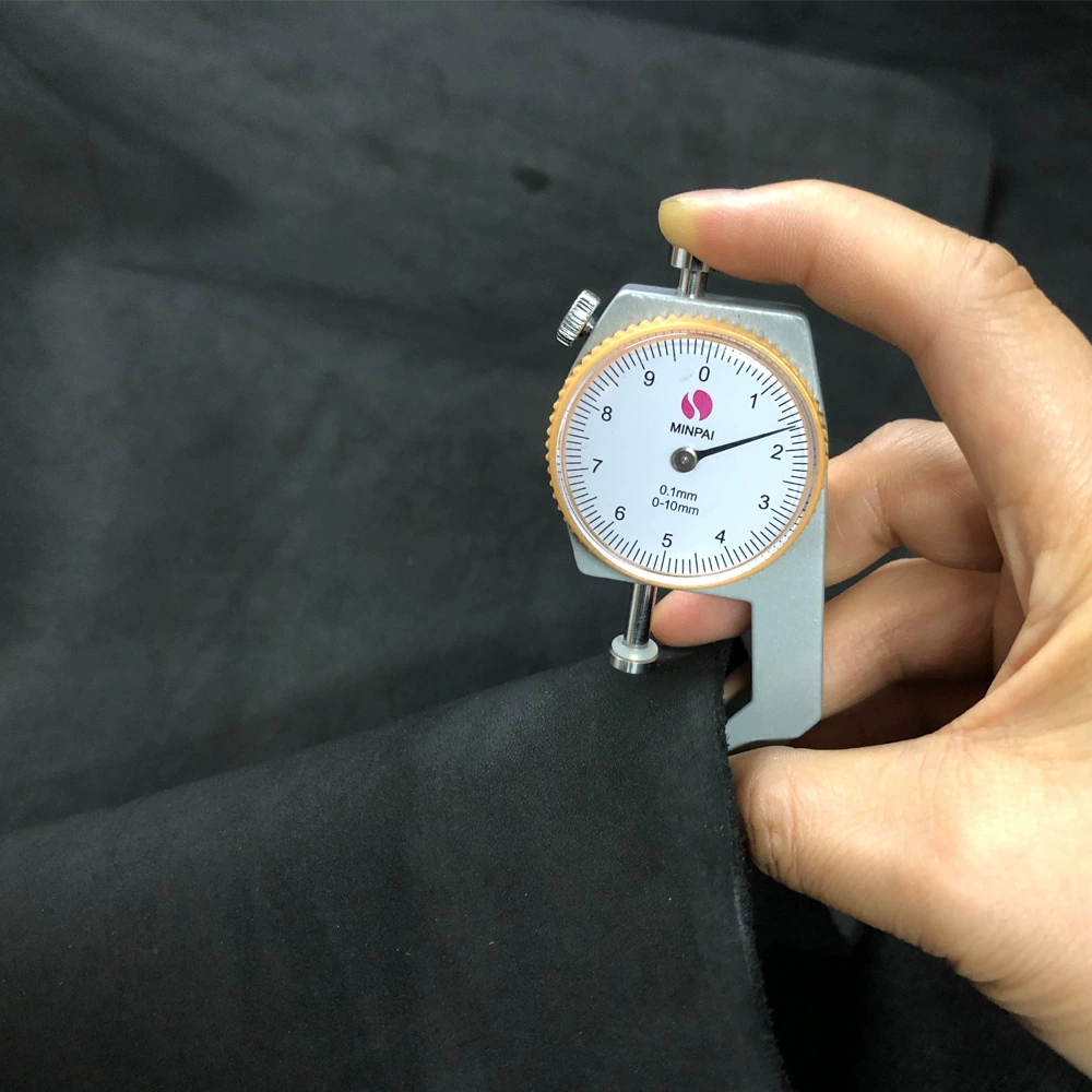 Новый первый слой коровьей кожи Черная матовая кожа матовая