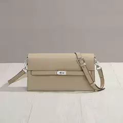2026 New Arrival Fashion Genuine Leather Palm Texture Kelly Bag Shoulder Crossbody Handbag Small Square Bag