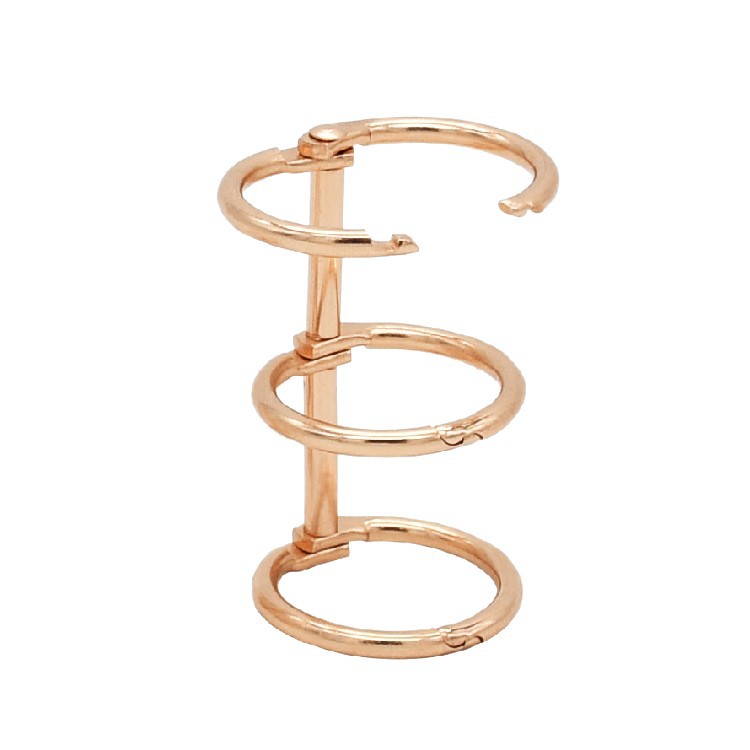 Anillos de encuadernación para cuadernos, accesorios de papelería, anillos metálicos desmontables, suministro transfronterizo, anillos de encuadernación metálicos de varios tamaños