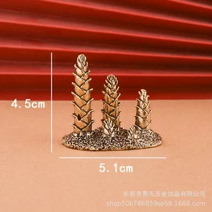 黄铜热卖复古竹笋香插铜器摆件装饰品办公室桌面工艺品家居装饰品