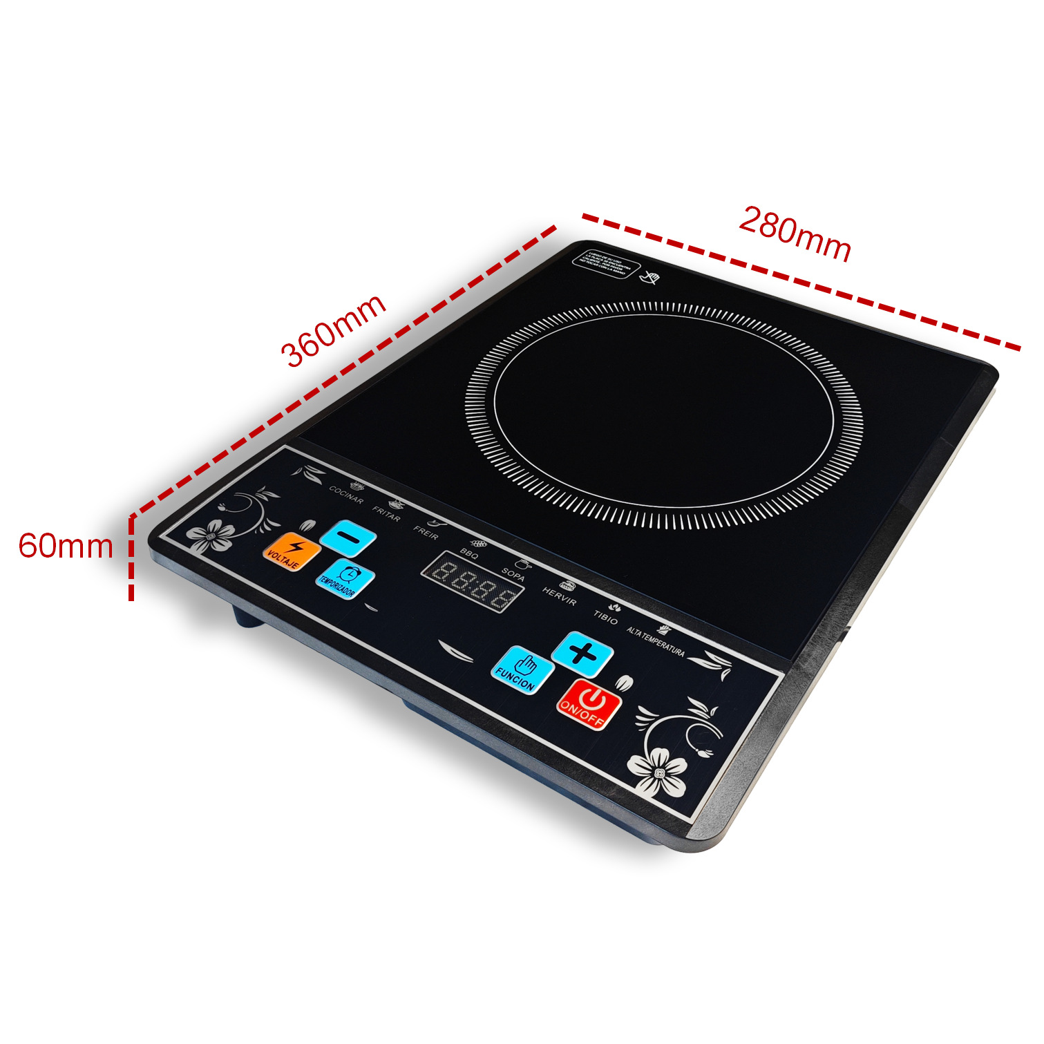 Comercio de horno electromagnético multifuncional horno de cerámica eléctrica cocina frita alta potencia fábrica de exportación de comercio exterior 110VA