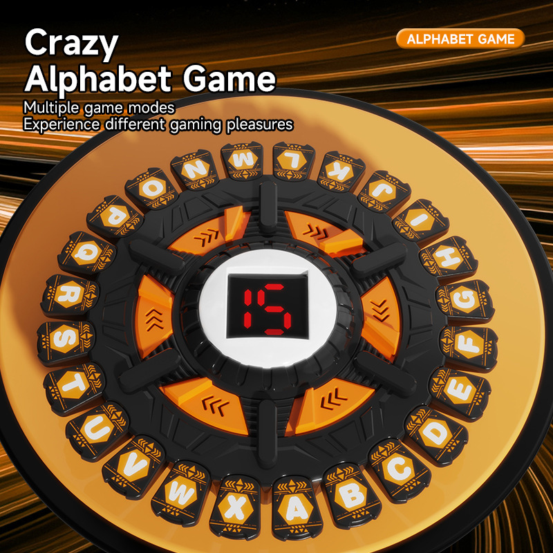 24-Key Screen Amazon Cross-Border Hot-Selling Children's Crazy Alphabet Game Board Fast-Paced Family Educational Desktop