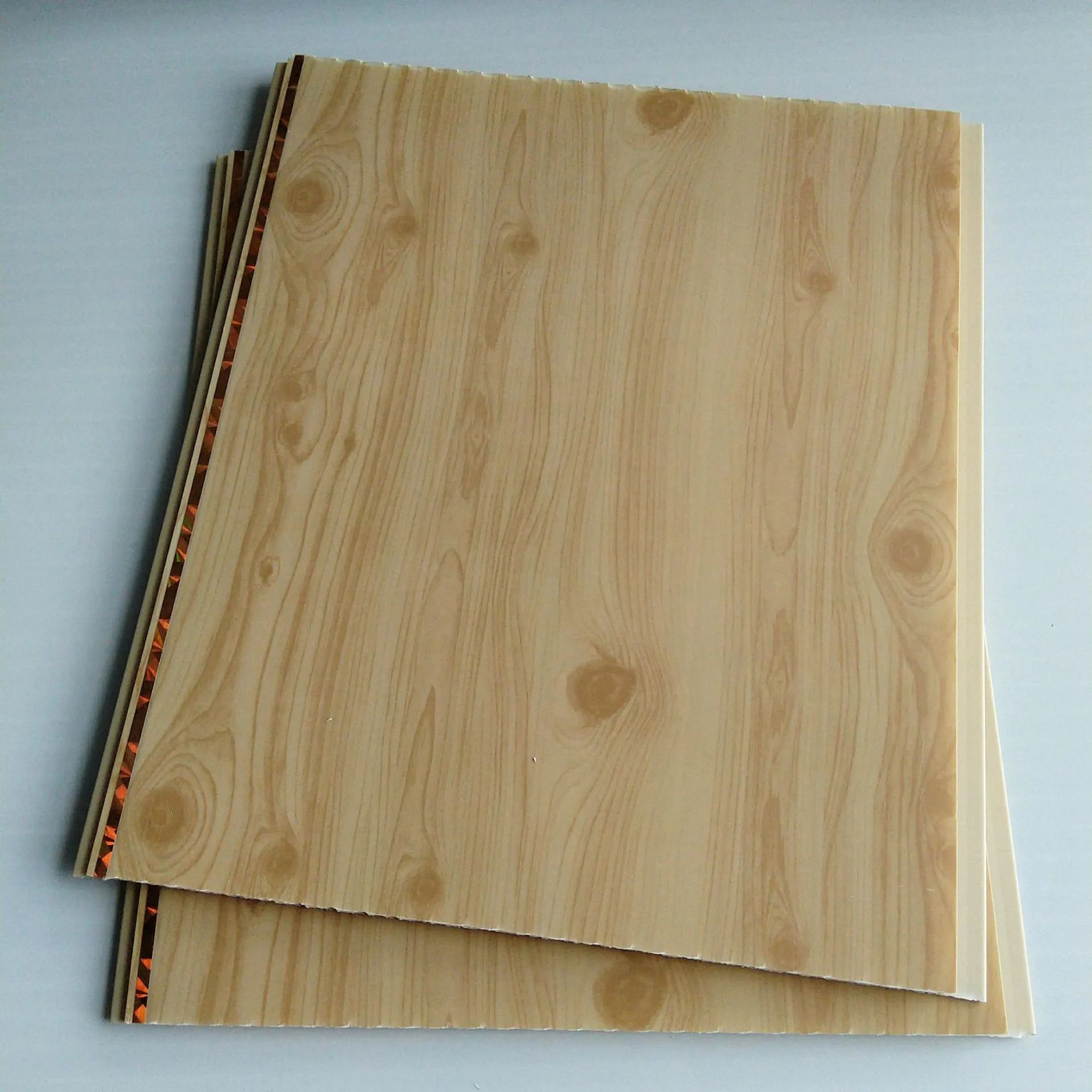 Placa de fijación de PVC techo de plástico largo interior dormitorio sala de estar techo de montaje rápido integrado techo de pared