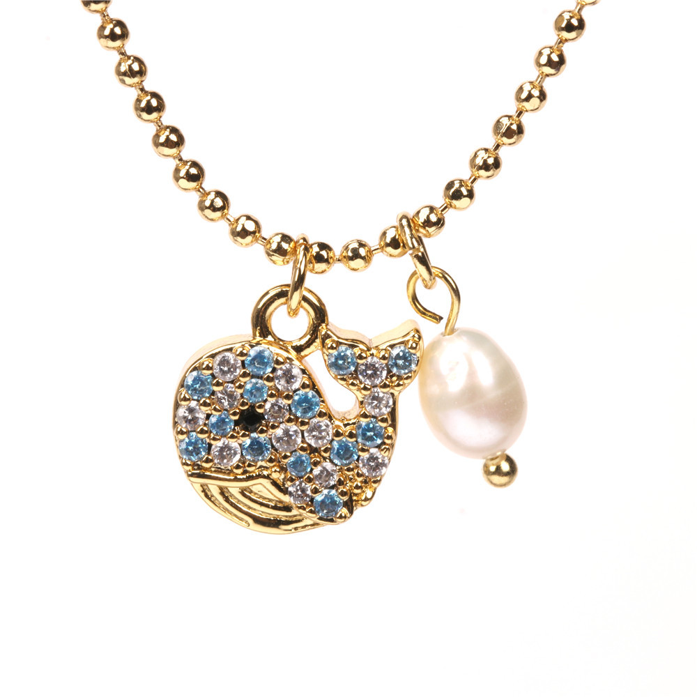 wholesale jewelry ship butterfly musical note pendant copper necklace nihaojewelry