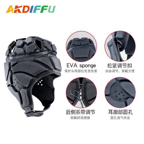 Football helmet goalkeeper hat English anti-collision cap pitcher training baseball protective gear soft football goalkeeper head protection