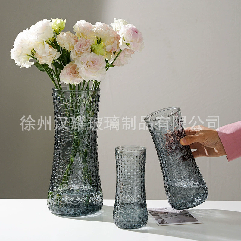 Европейская винтажная стеклянная ваза персонализированная креативная гостиная офисная водяная композиция контейнер украшения декоративные поделки