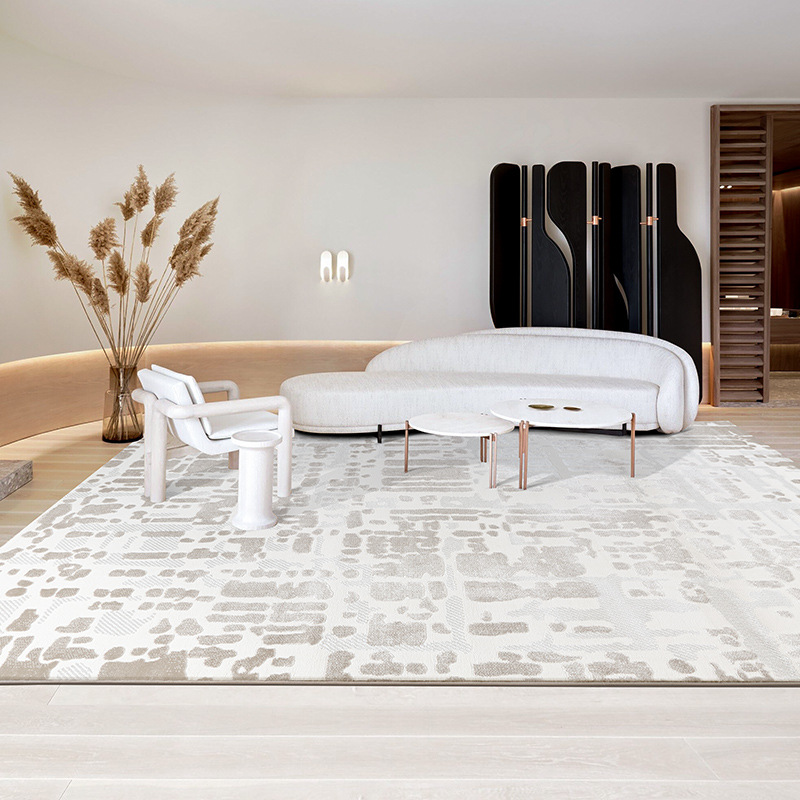 Minimalista estilo de viento personalizado lujoso italiano antideslizante sala de estar alfombra de mesa alfombra doméstica alquombra de cama al por mayor