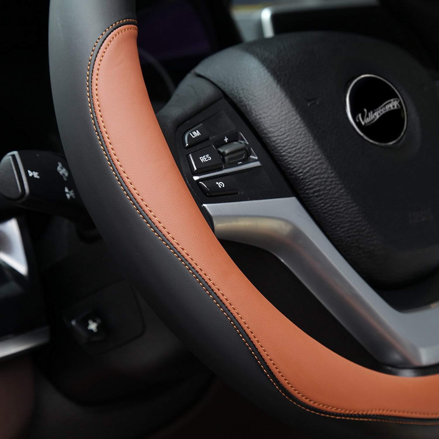 Steering Wheel Cover Car Handlebar Cover Microfiber Leather Handlebar Cover Car Universal Steering Wheel Cover Classy Business Handlebar Cover
