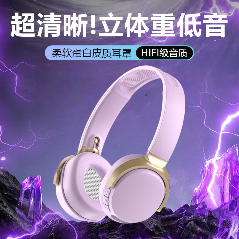 Bluetooth Headset, Wireless, Comfortable, Large Earcups, for Listening to Music and Gaming, Intelligent Noise Reduction, High-Quality Sound C1000