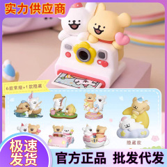 PLZDOT ライン子犬ハッピーピクニックシリーズブラインドボックス人形フィギュアかわいい周辺デスクトップ装飾ギフト用