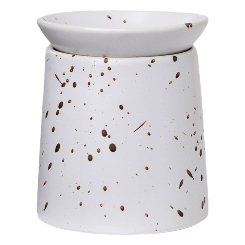 Salpicaduras de tinta de cerámica estufa de aromaterapia interior dormitorio vela lámpara de aromaterapia salón de belleza anti-quema seca lámpara de aceite esencial ayuda para dormir quemador de incienso image 1