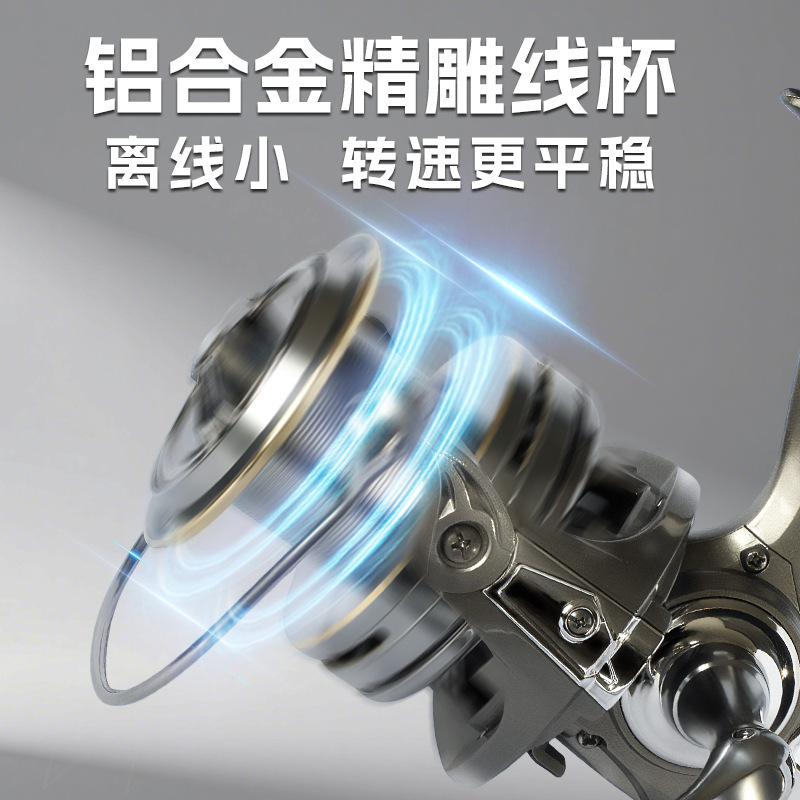 启程NGK锚鱼纺车轮路亚纺车轮全金属海钓远投轮专用渔线轮批发|undefined