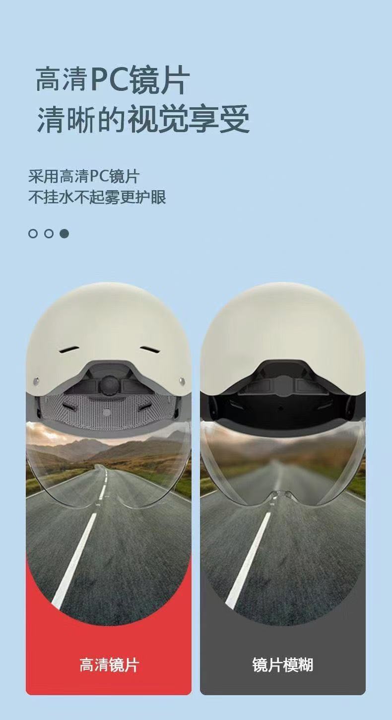 New Summer Certified Sun-Protective Electric Vehicle Safety Helmet, Universal for Men and Women, All-Season Half Helmet for Motorcycles