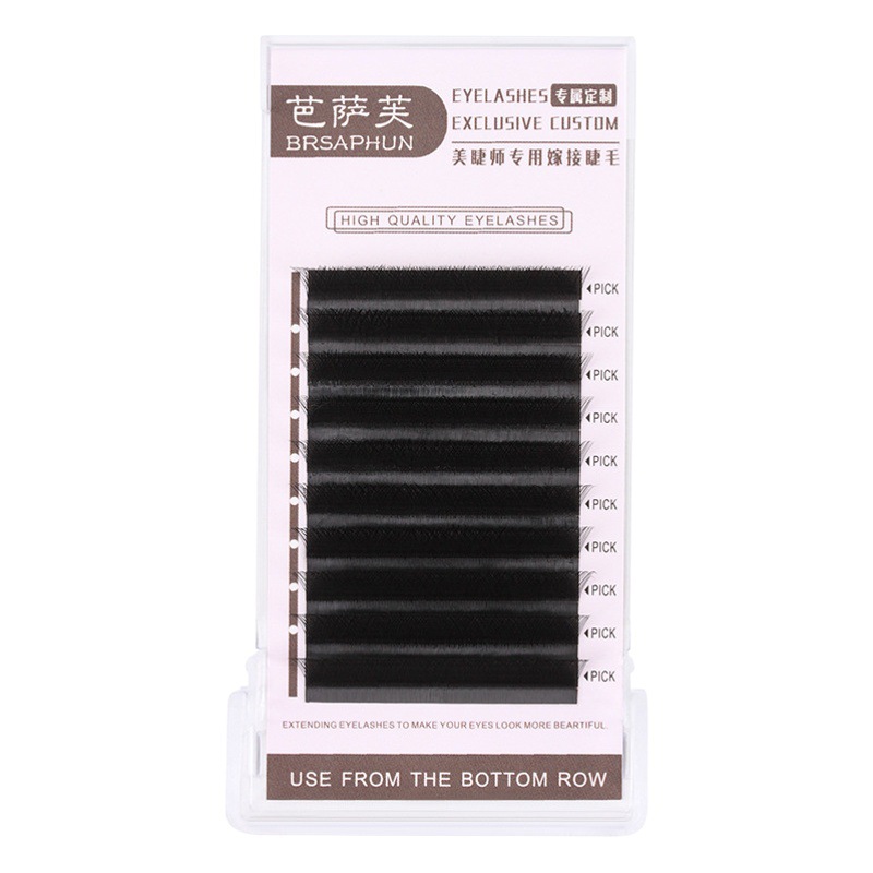 0,03 Trébol injerto pestañas 3D Hada un segundo floración trébol de cuatro hojas pestañas no dispersas con pelo de visón grueso