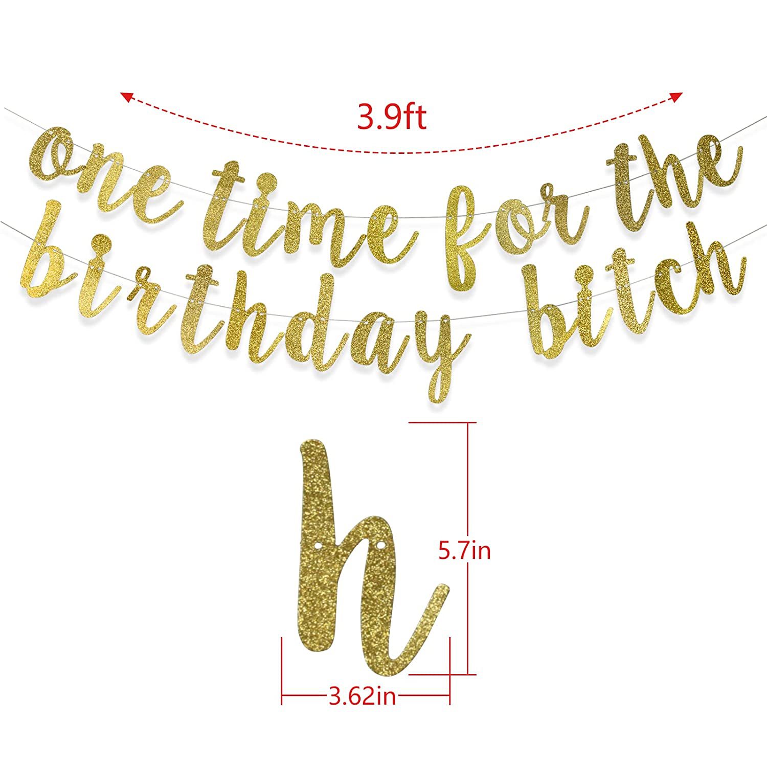 Oro Rosa cumpleaños carta fiesta inglés cumpleaños fiesta decoración brillo guirnalda decoración Feliz cumpleaños arreglo