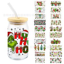 ʥ��������GRINCH UV DTFˮ��͸����ֽ ÷ɭ��װ�η��͹ο羳����