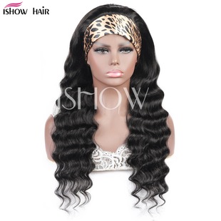 ���˰l�C�Ʊ��z�l�����l�^��Headband loosedeep human hair wig