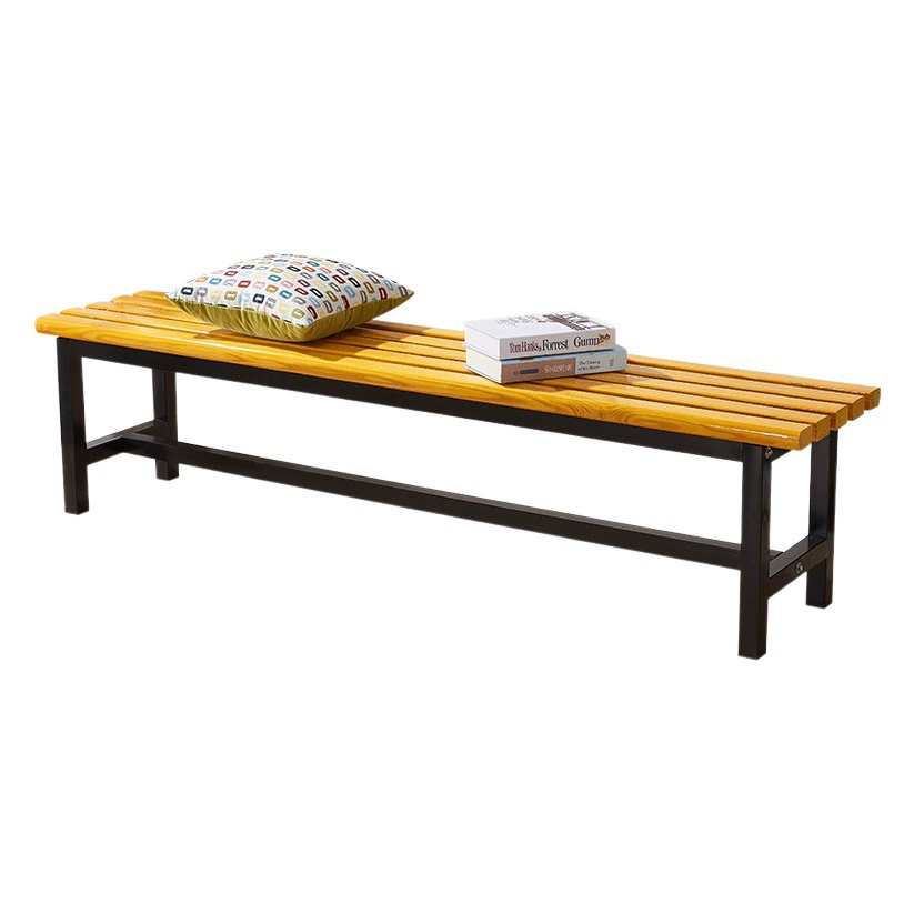 Ванная Комната Гардеробная Скамья Твердой Древесины Тренажерный Зал Магазин Одежды Смена Обуви Табурет Открытый Простой Сосновая Скамья