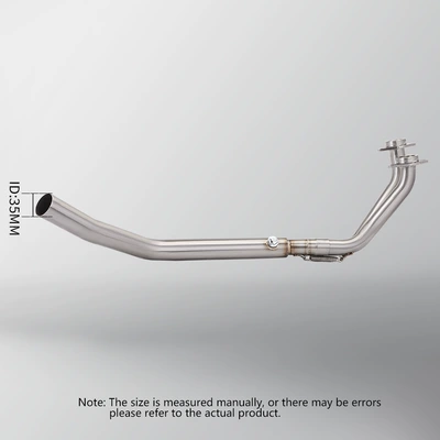 installation 2022-2024, Motorcycle exhaust pipe