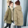 宽松中长款冬季加厚女棉袄