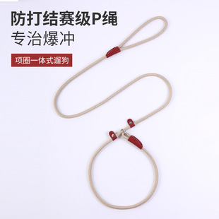 Dog P rope P chain dog leash explosion-proof punching pull-resistant leash dog walking chain dog training pet supplies wholesale