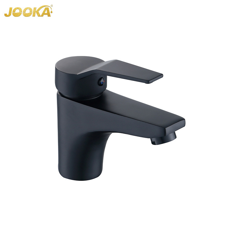 Foreign Trade Company Exports New Design Zinc Alloy Black Basin Faucet with Modern Minimalist Flexible Water Outlet at Affordable Price