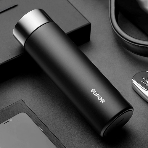 SUPOR Intelligent Light Sound Thermos Cup with Temperature Display Water Cup Large Capacity Business Drinking Cup with Filter