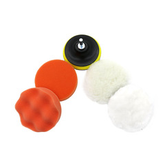 Cross-border exclusive 6-piece set 3-7 inch wool ball waxing sponge plate polishing sponge wheel